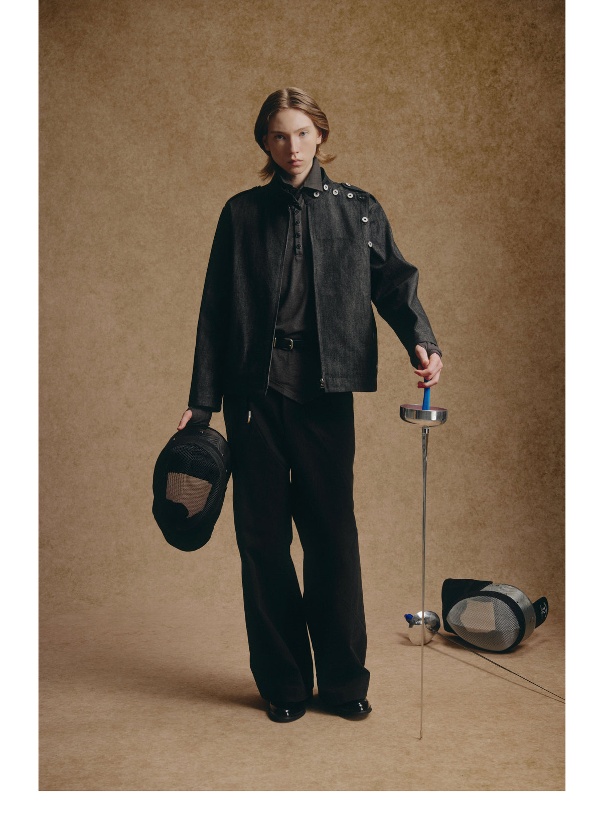 Raw Cowhide Fencing Jacket