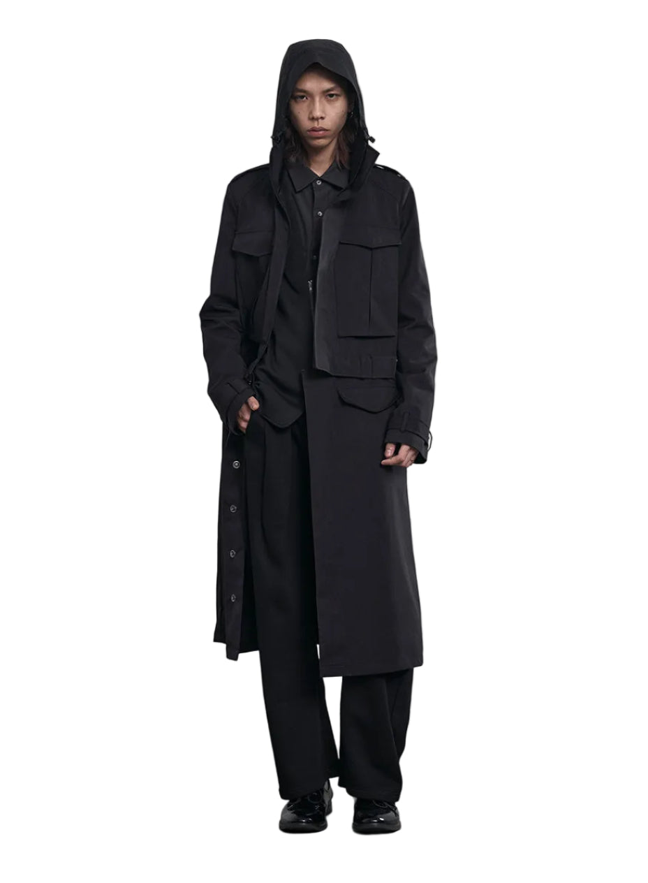 Waterproof safari multi-form trench coat