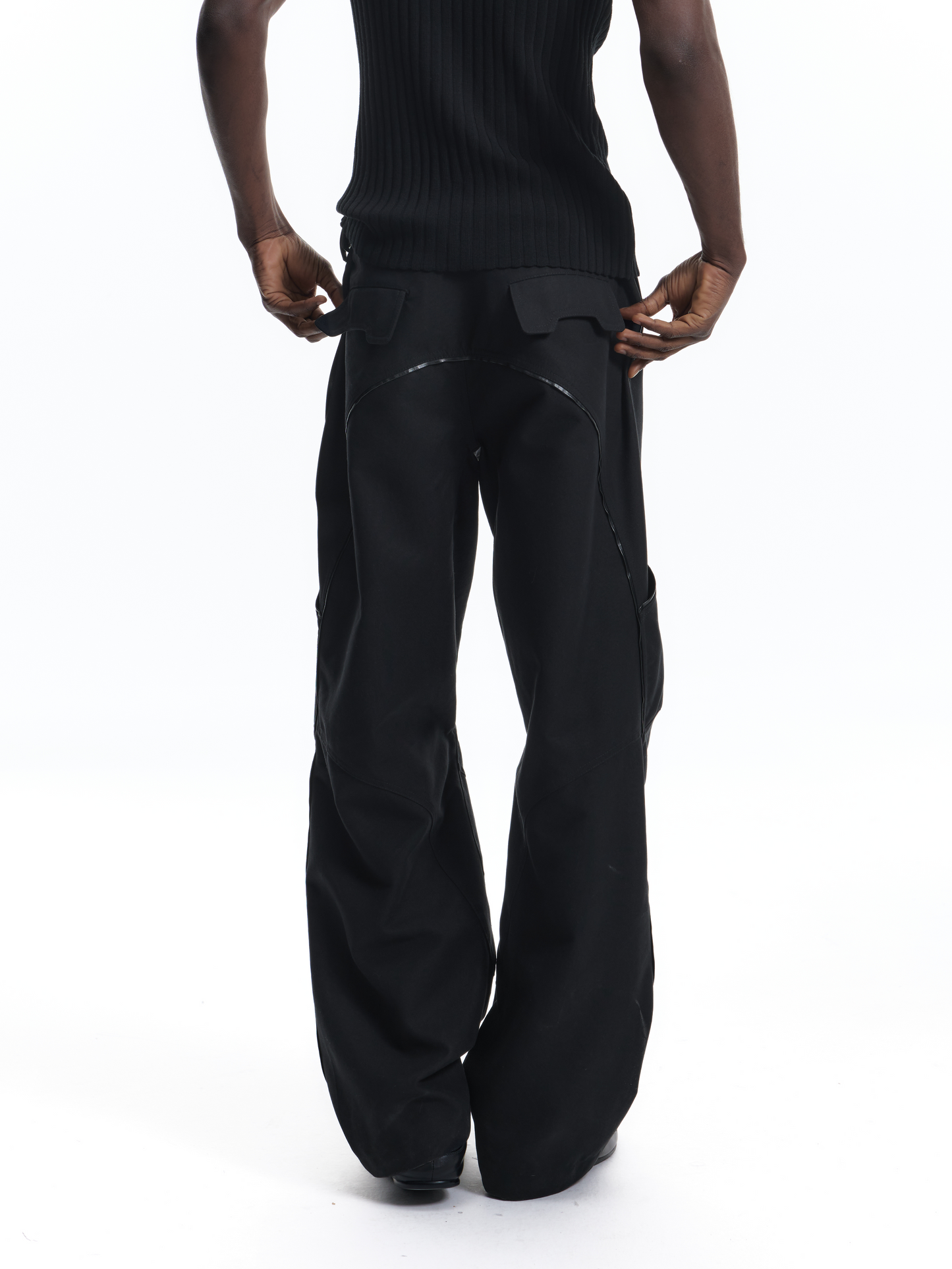 3D patchwork cargo pants