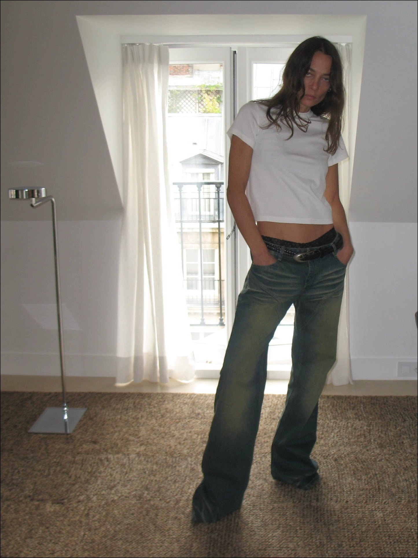 Distressed Dirty Wash Jeans