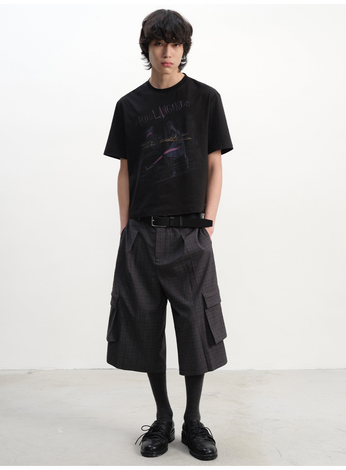 Baguette print short sleeve t-shirts