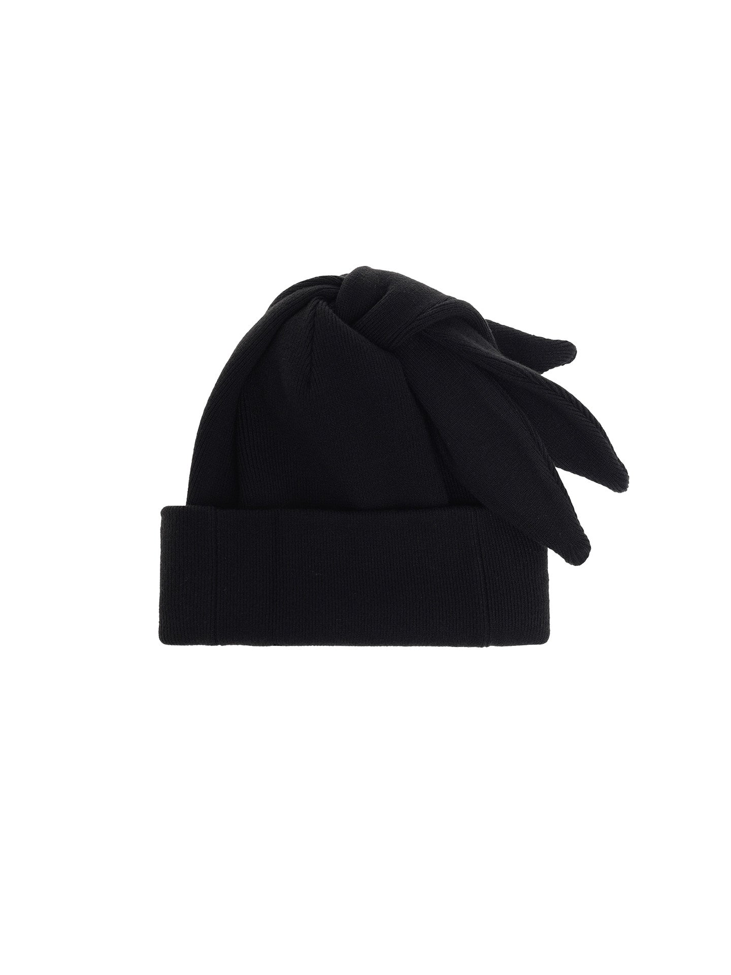 Three-ear knit beanie