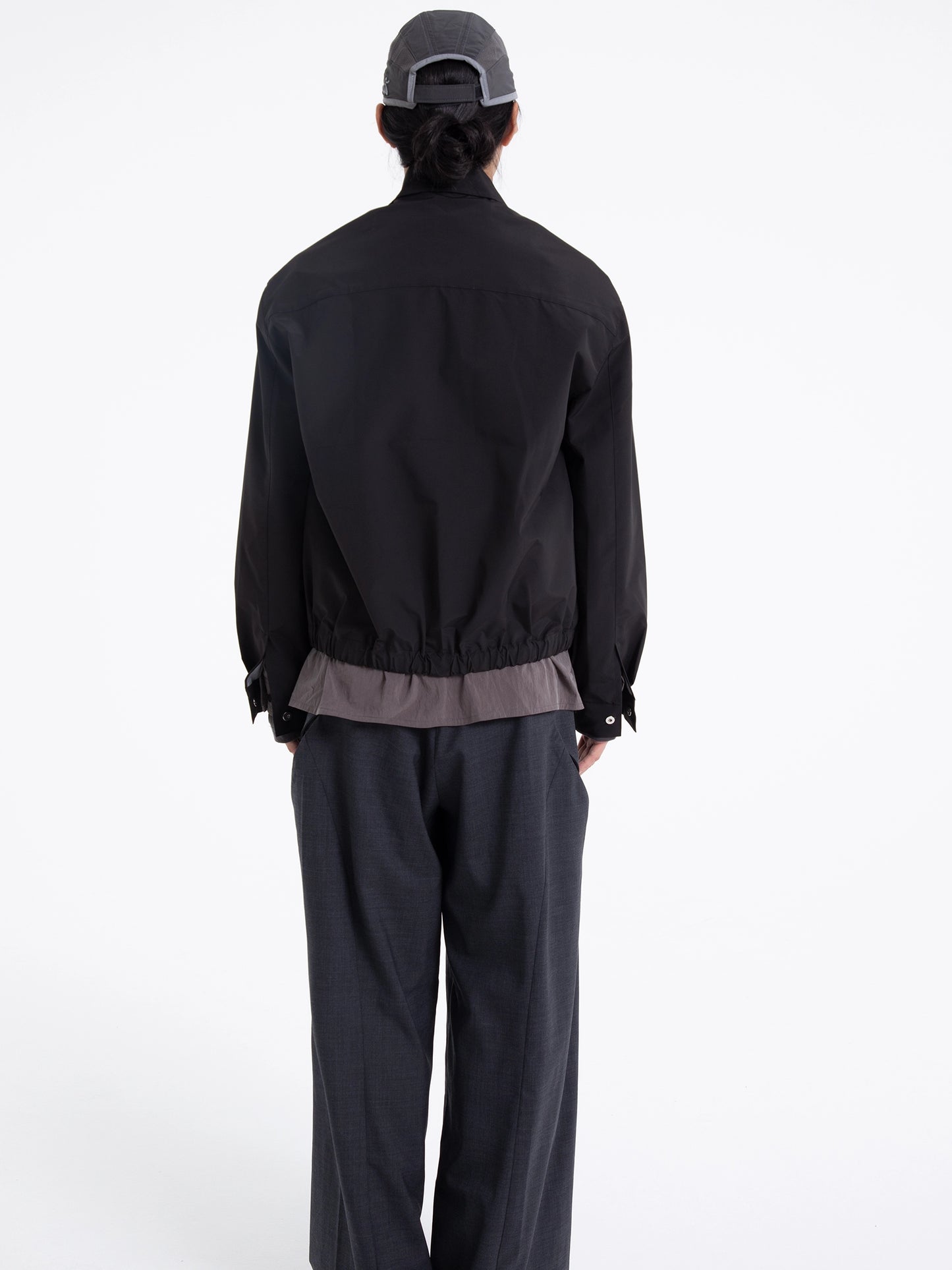 Double Zip Windproof Shirt Jacket