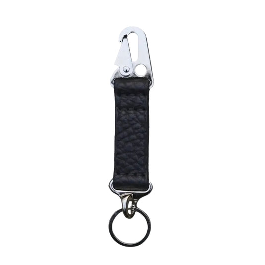 Artisans hand-sewn cow leather keychain