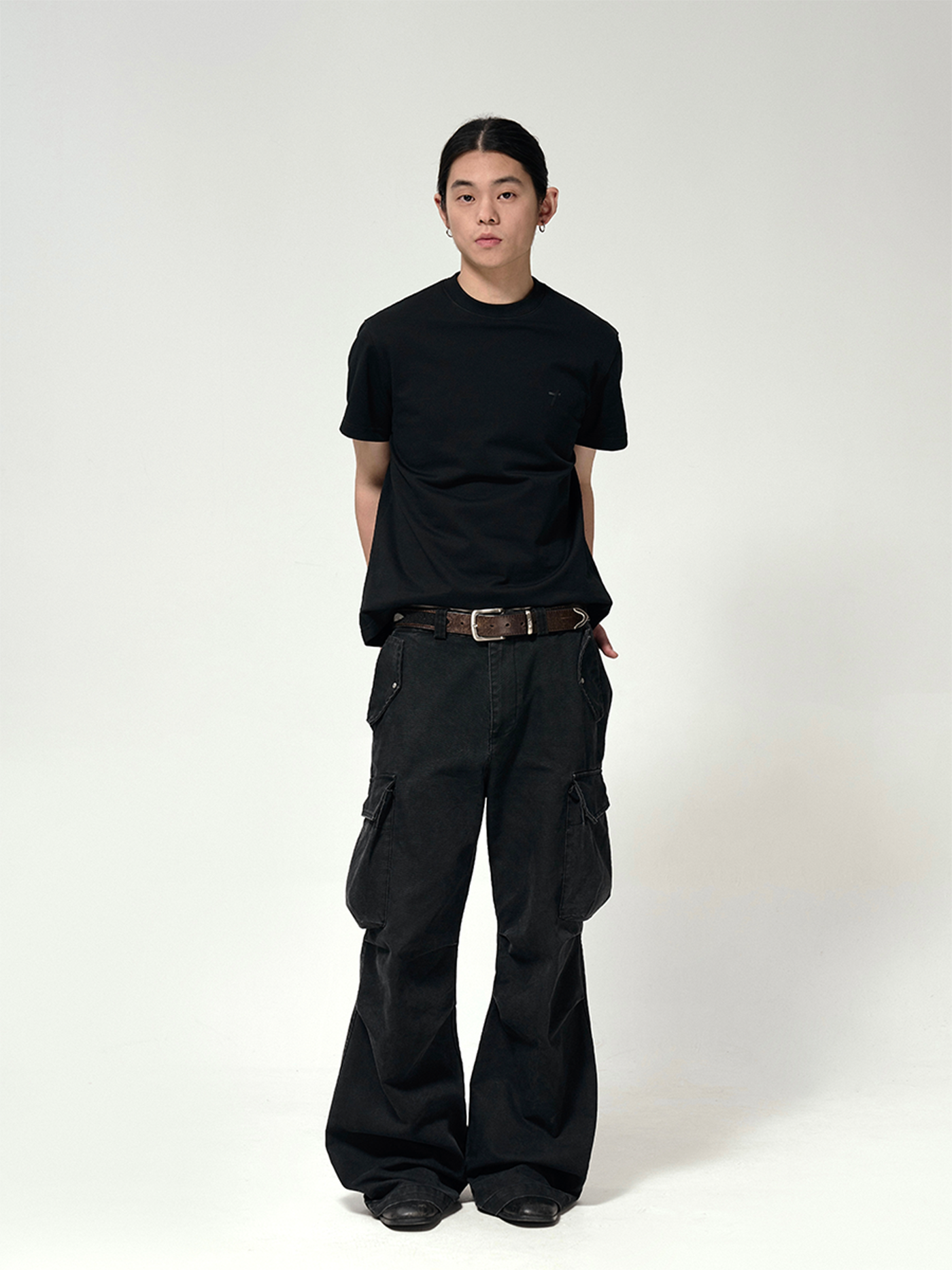 Washed Distressed Cargo pants