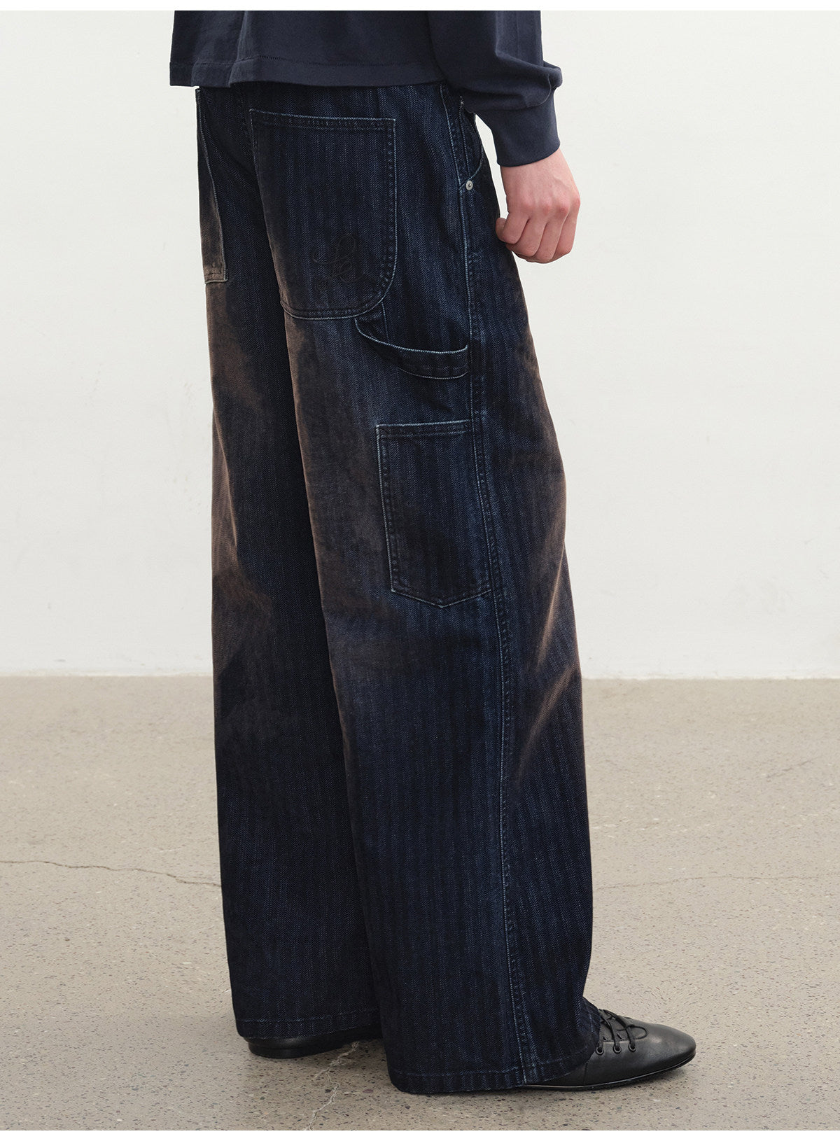 Aged Herringbone Corduroy Pants