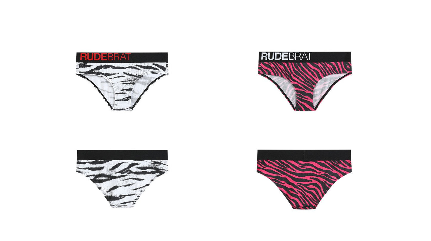 'REBEL' tiger print modal briefs