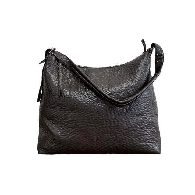 Mountain Texture Crossbody Large Leather Bag
