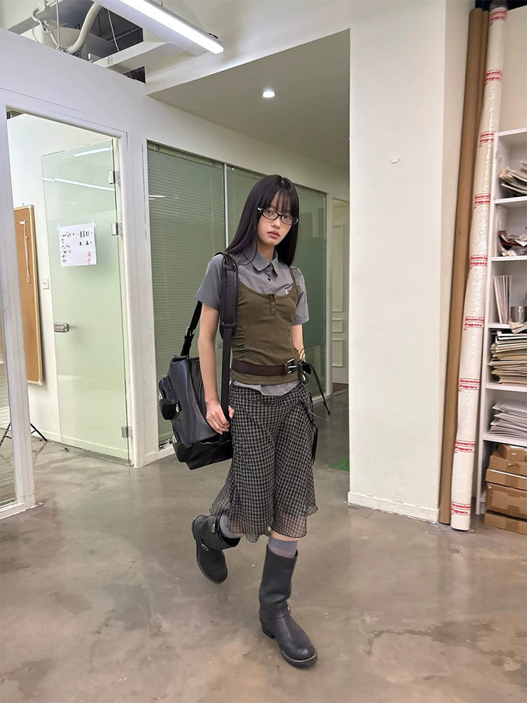 Camisole Pleated Vest