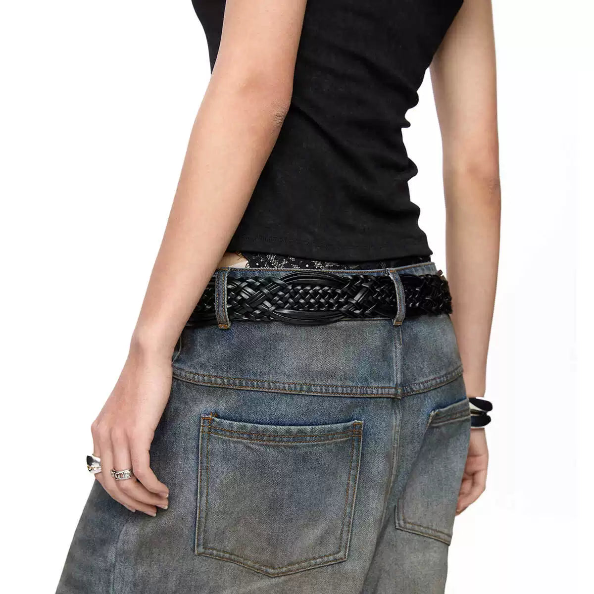 Braided Lace Needle Belt