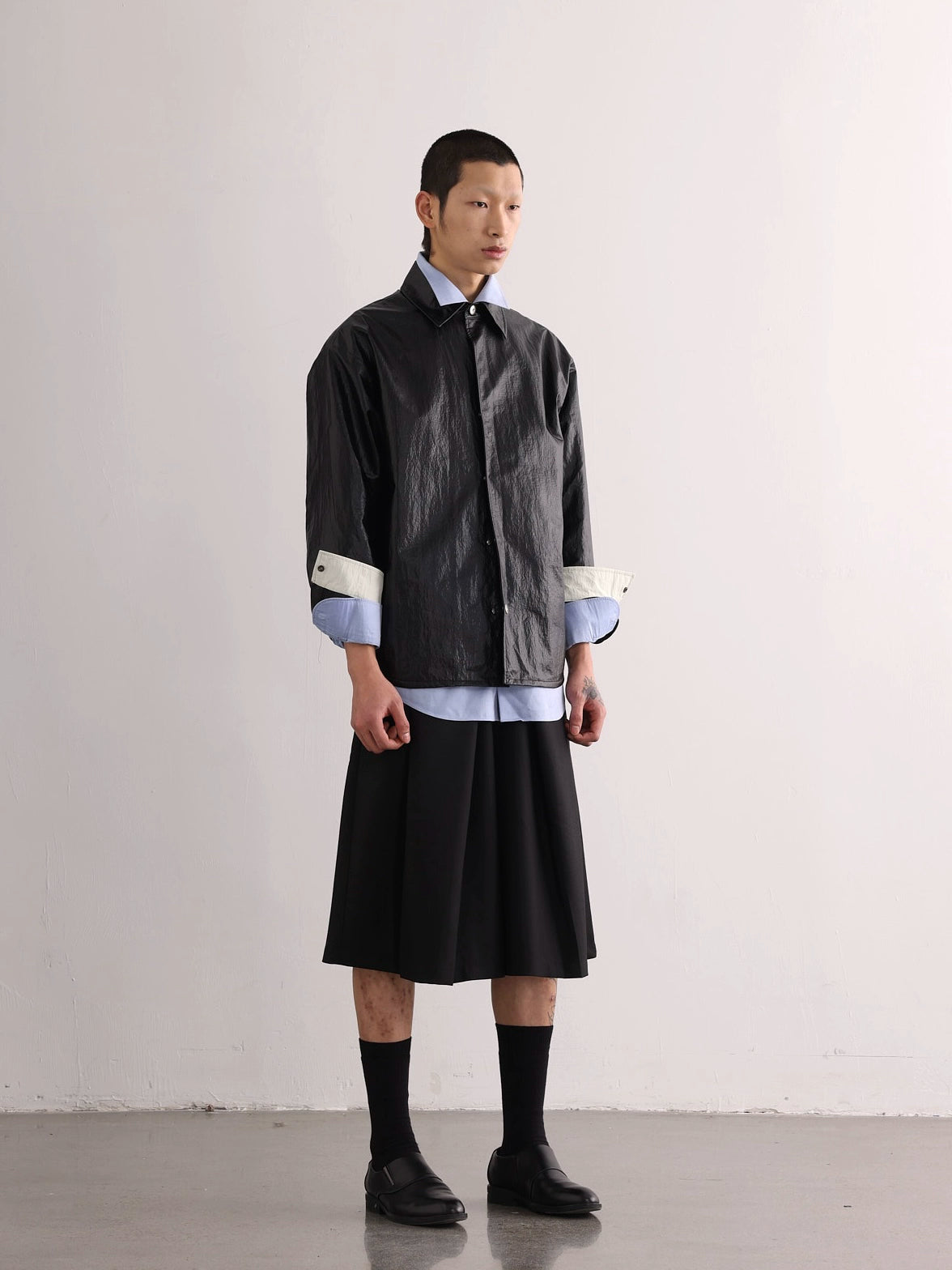 Waterproof Leather Cargo Shirt C03