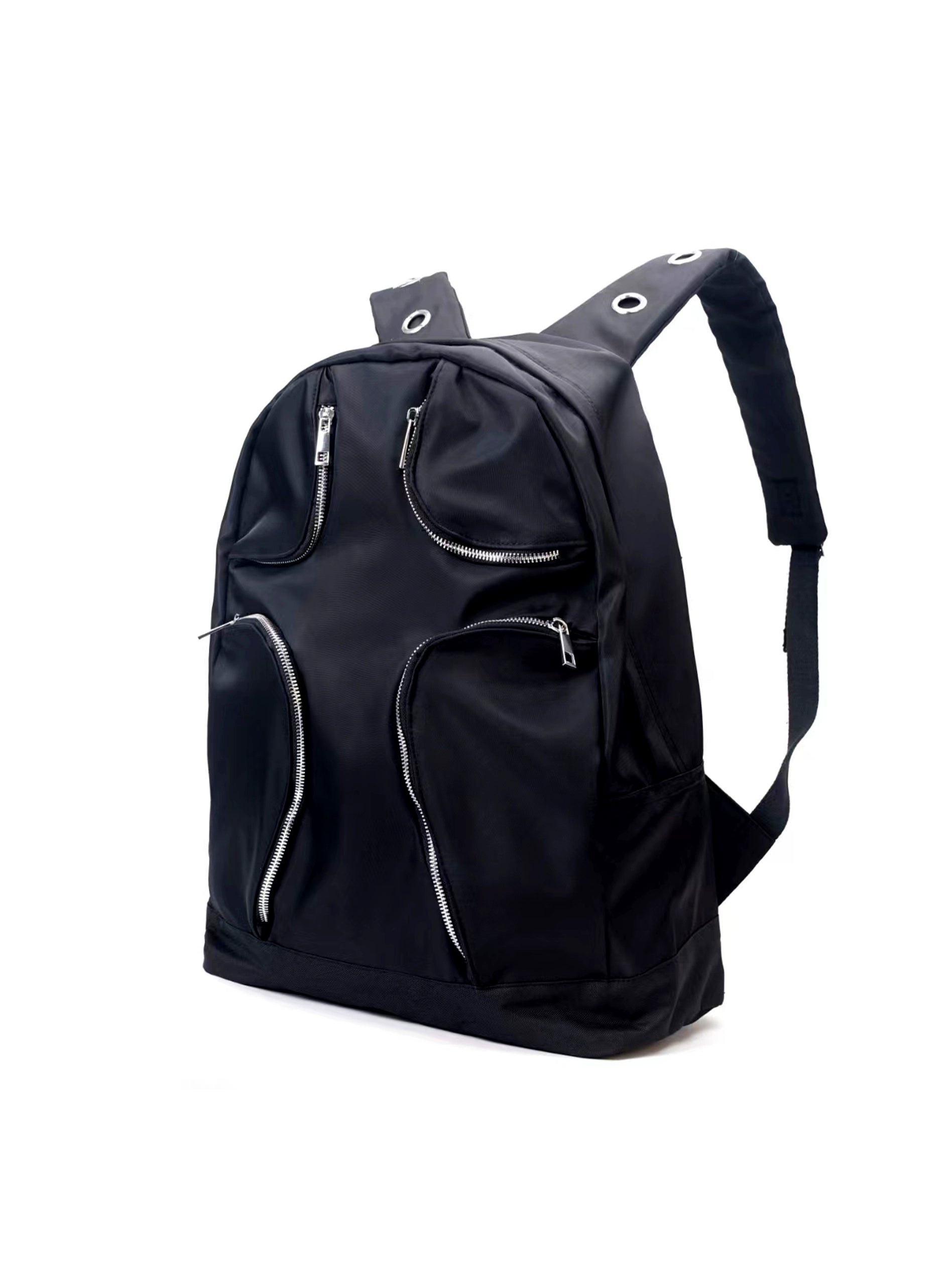 CyberLove Nylon Multi-Pocket Backpack