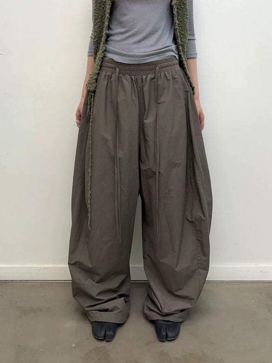 Wide Leg Paratrooper Trousers