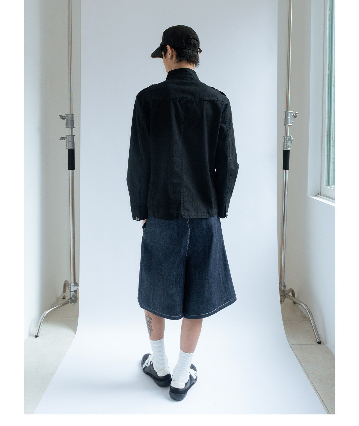 Metal Buckle Double-breasted Napoleon Jacket