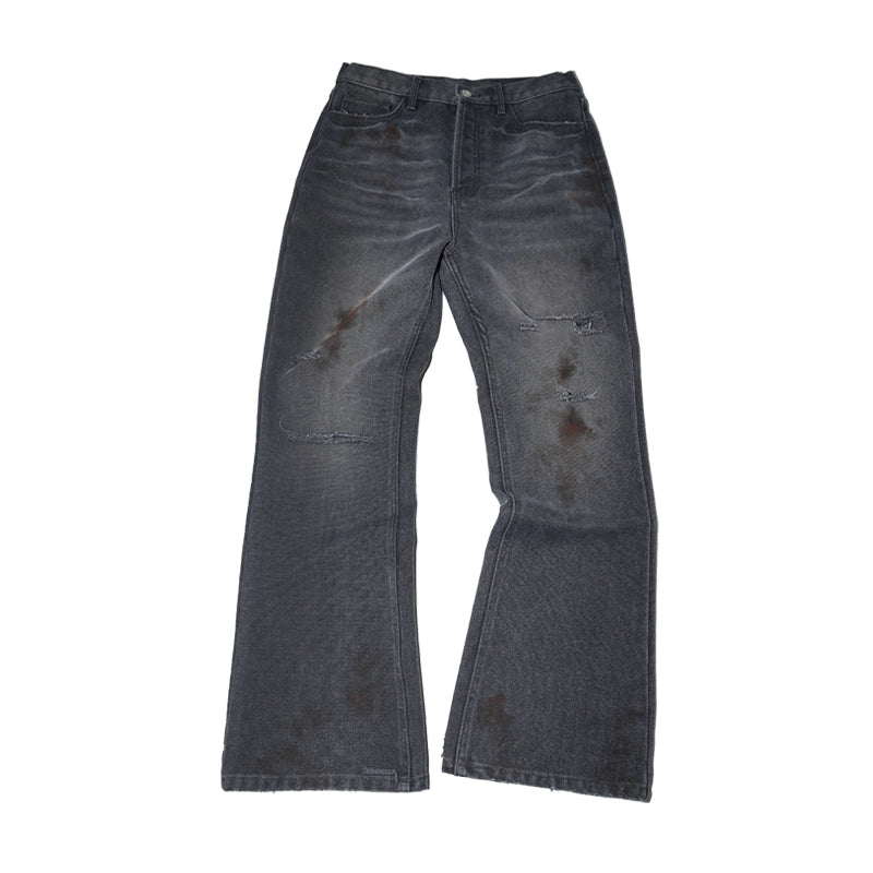 Washed Bootcut Jeans