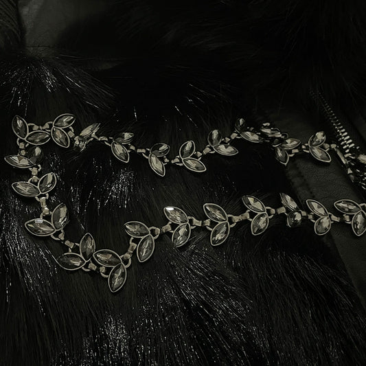 Black Gemstone Chain