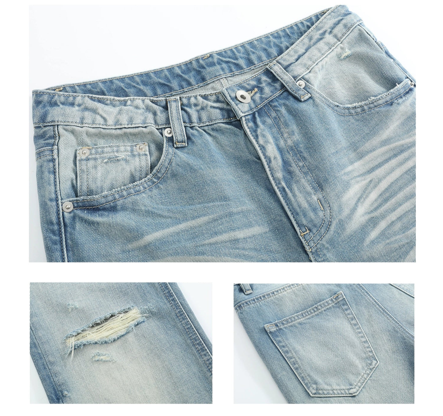 silverline low-rise distressed bootcut jeans