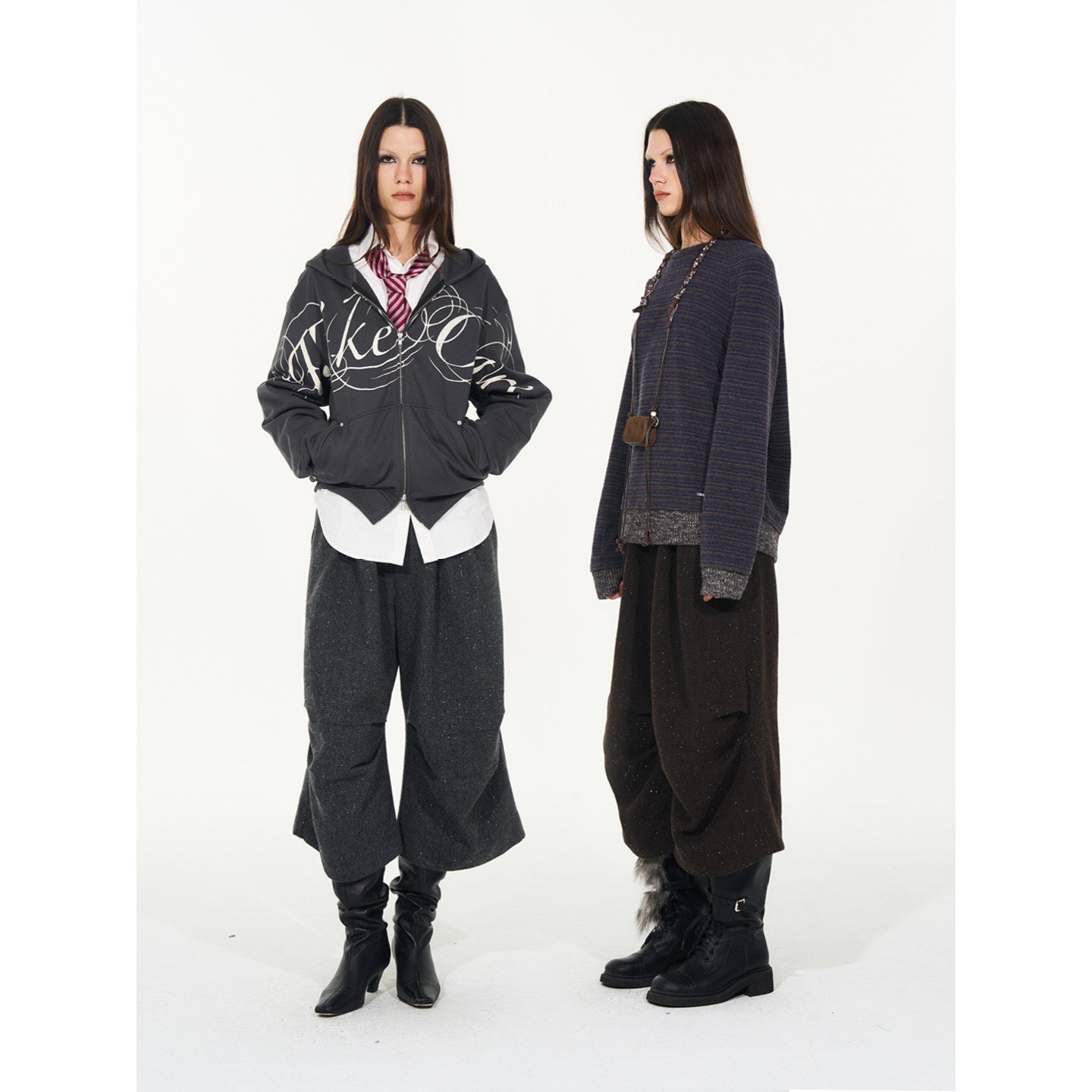 Drape cropped balloon pants