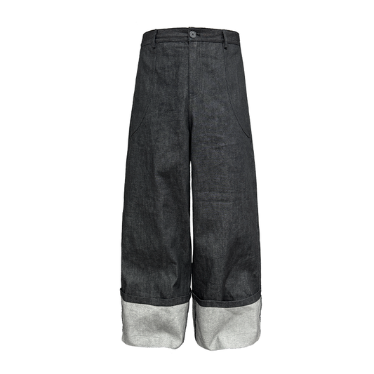 Mid-rise Wide Leg Cow Jeans