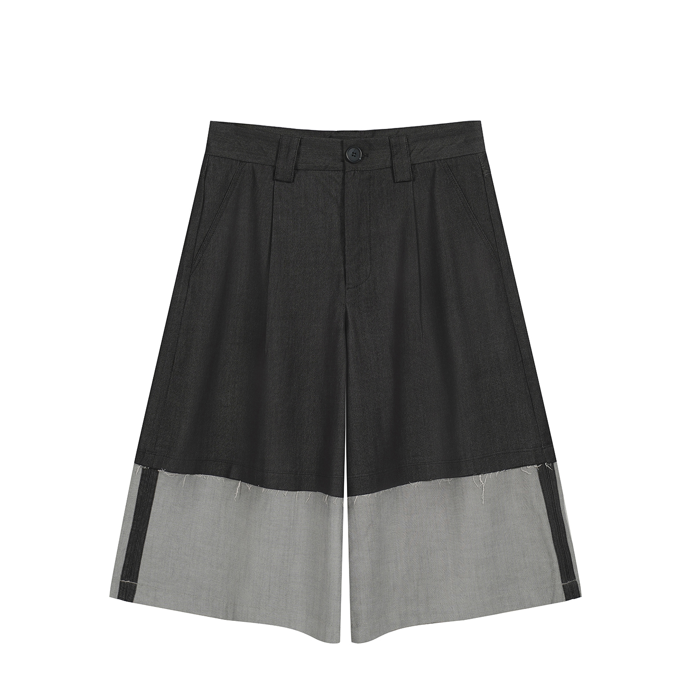 Panelled Loose Cropped Pants