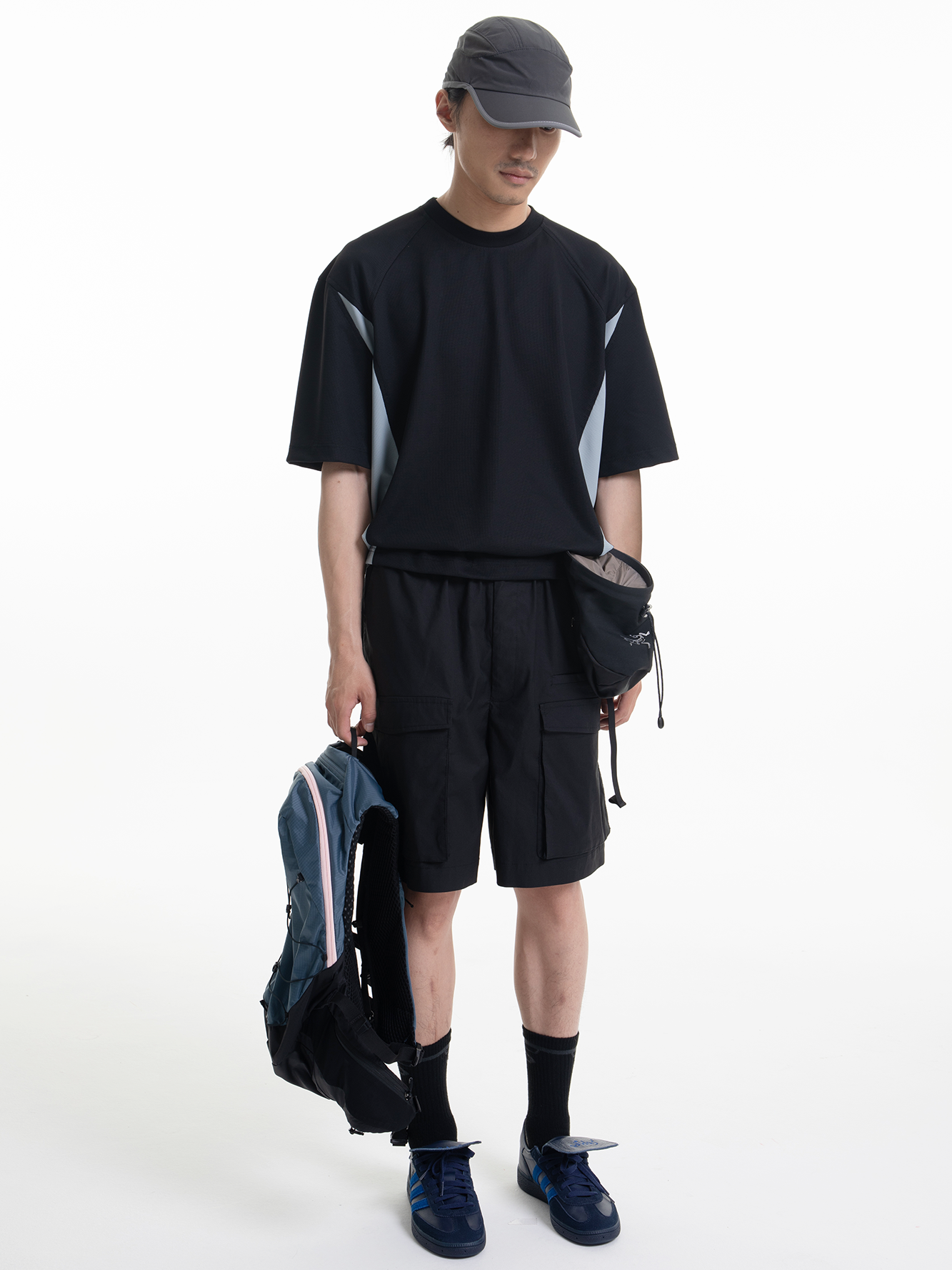 Stretch Panelled Short Sleeve T-shirt