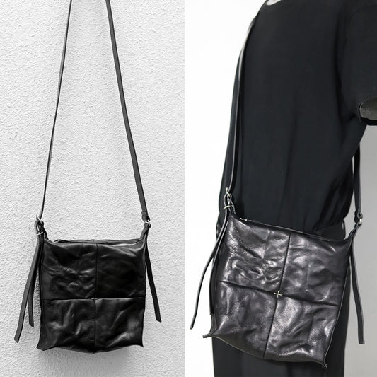 Cross trim crossbody bag