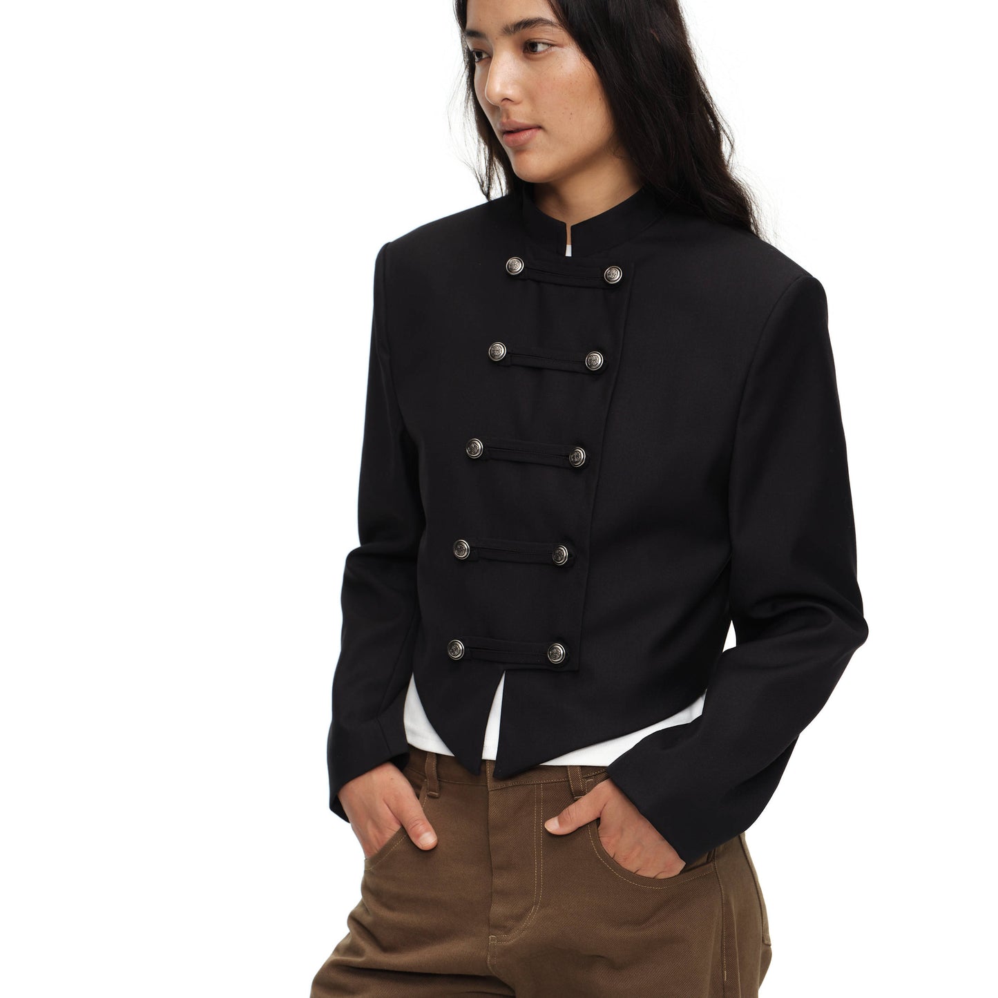 Double-breasted Napoleon jacket