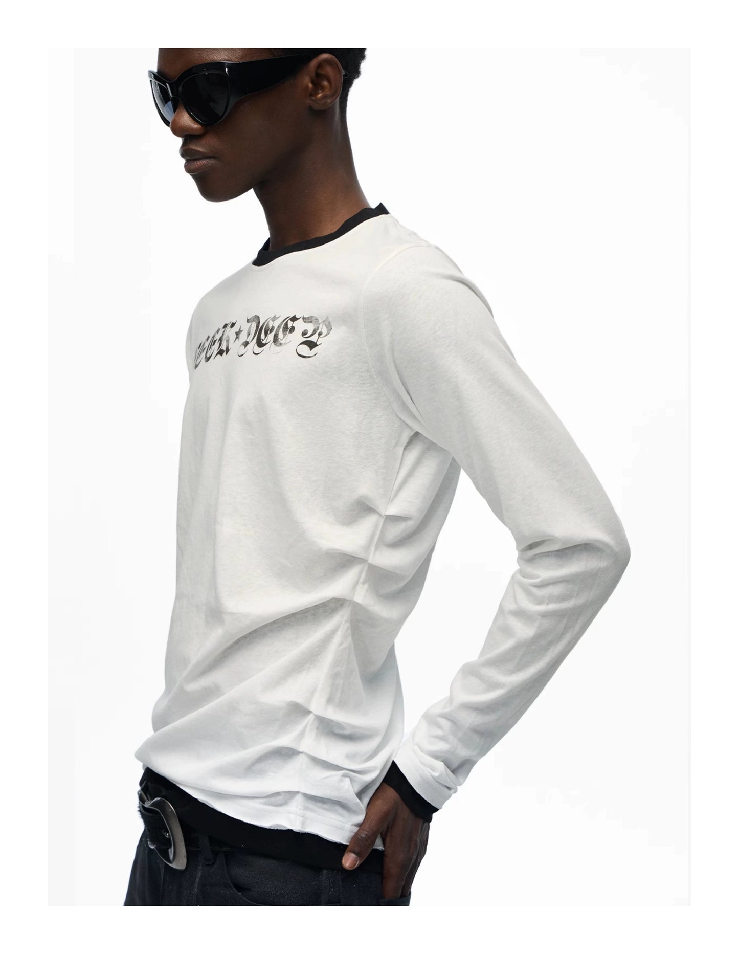 skull print long sleeve T-shirts