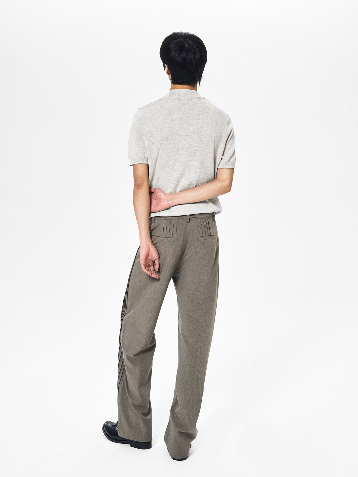 'Traccia' High-Waisted Trousers