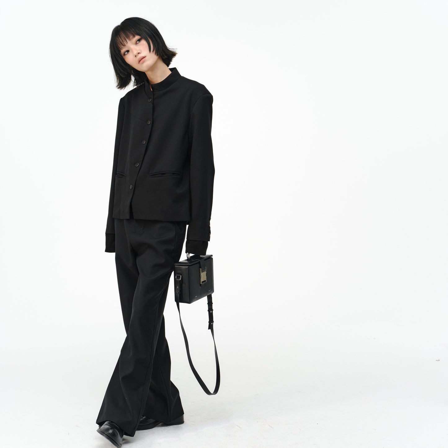 stand-up collar special cut Zhongshan jacket