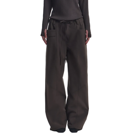 3D cut wrapped pants