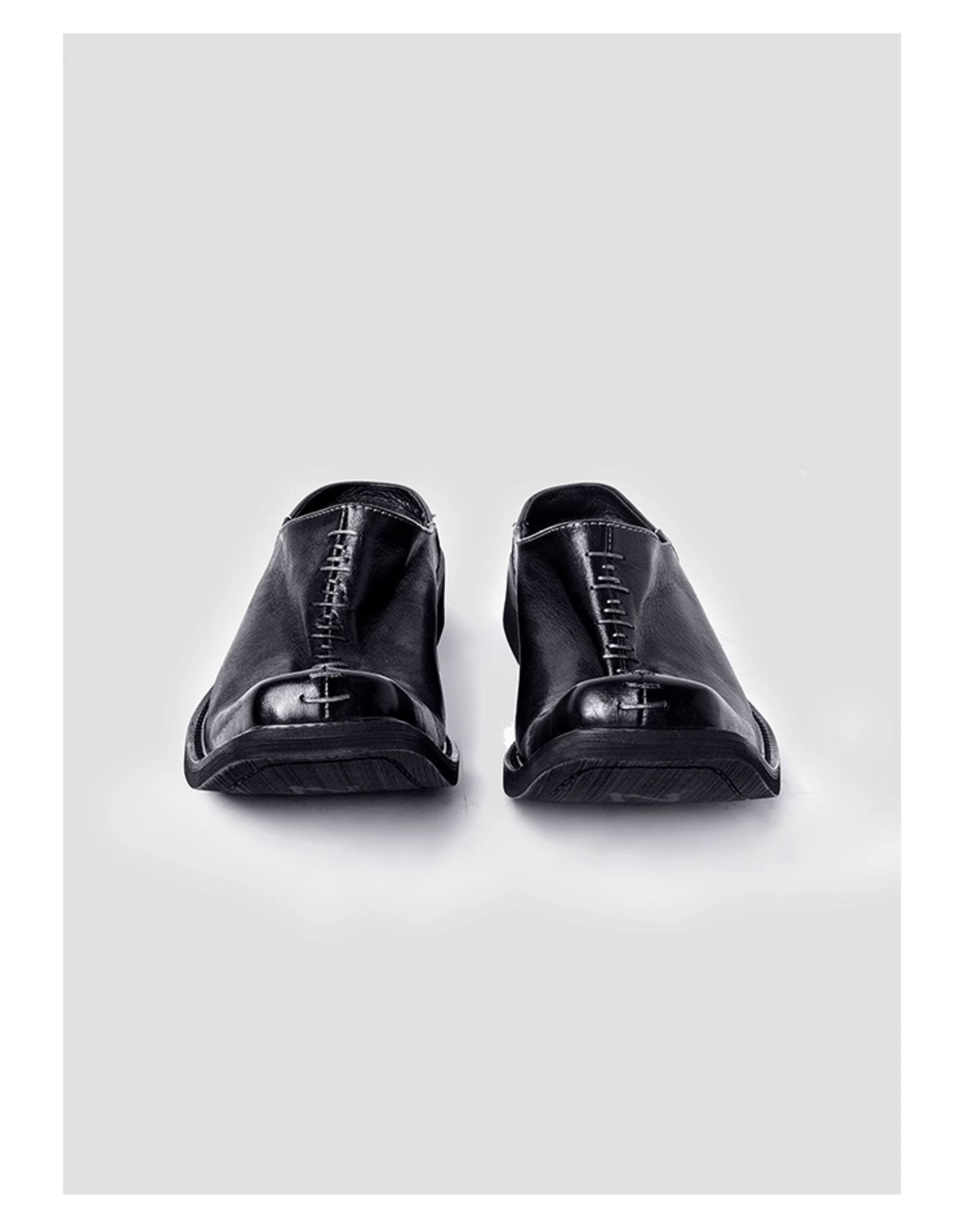 Calfskin Square Toe Derby Shoes
