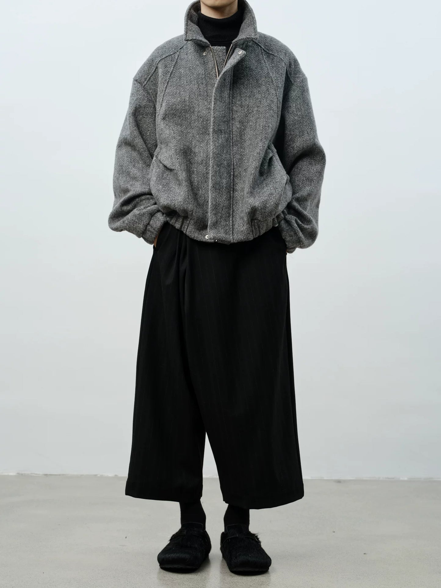 Dropped Shoulder Twill Jacket