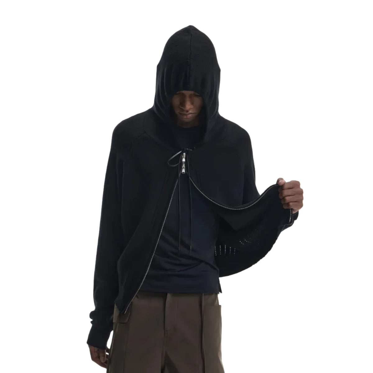Respire Hollow Cutout Hoodie