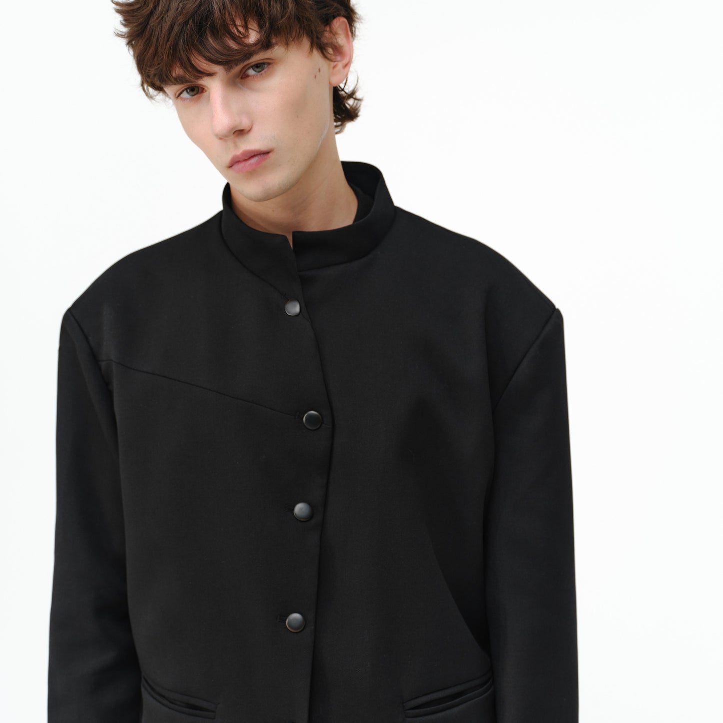 stand-up collar special cut Zhongshan jacket