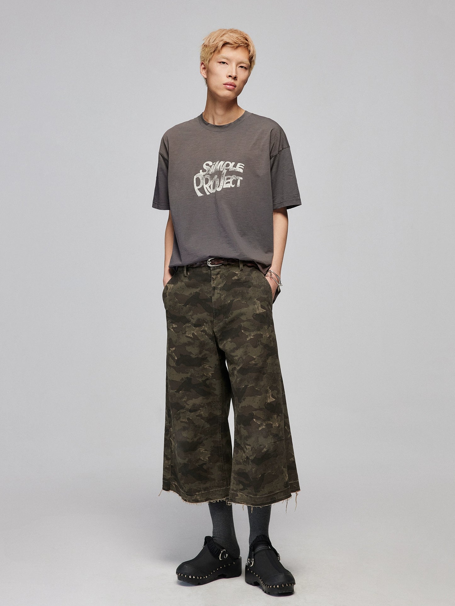 Spray Dye Distressed Short Sleeve T-Shirt