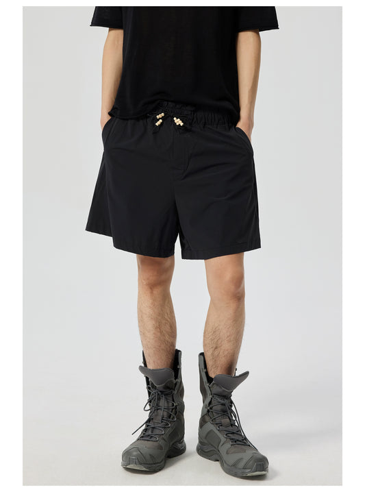 Pleated quick-dry shorts