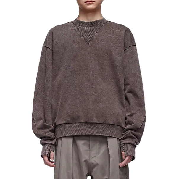 Crew Neck Faded Sweatshirt