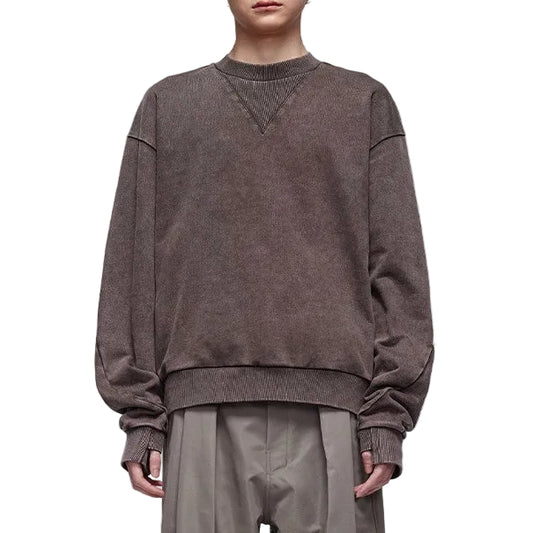 Crew Neck Faded Sweatshirt