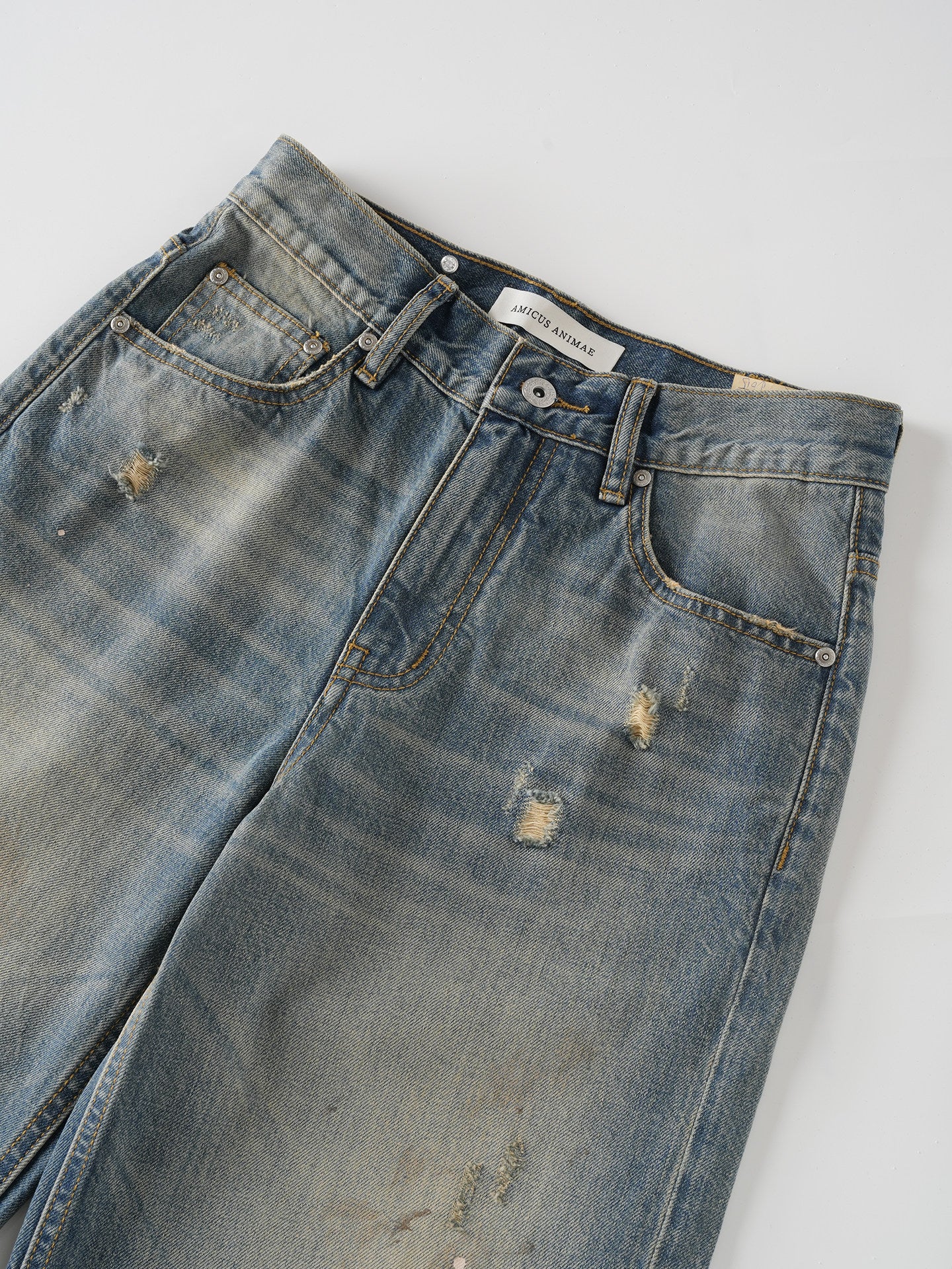 Burnt Ink Splash Jeans