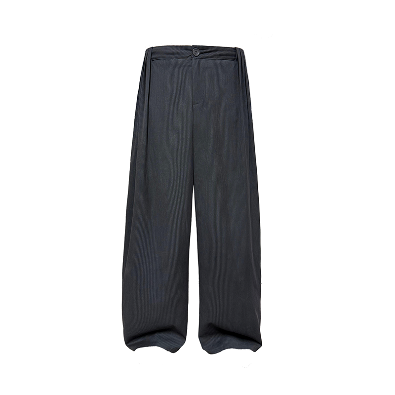 Multi-Pleated Drape Pants