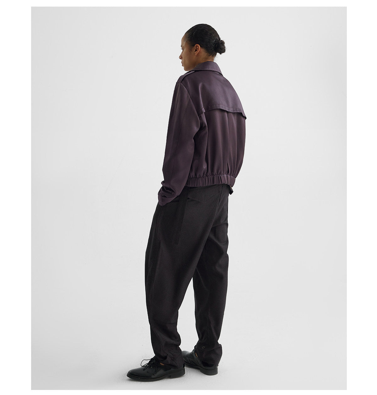 Acid Accordion Pleated Short Jacket
