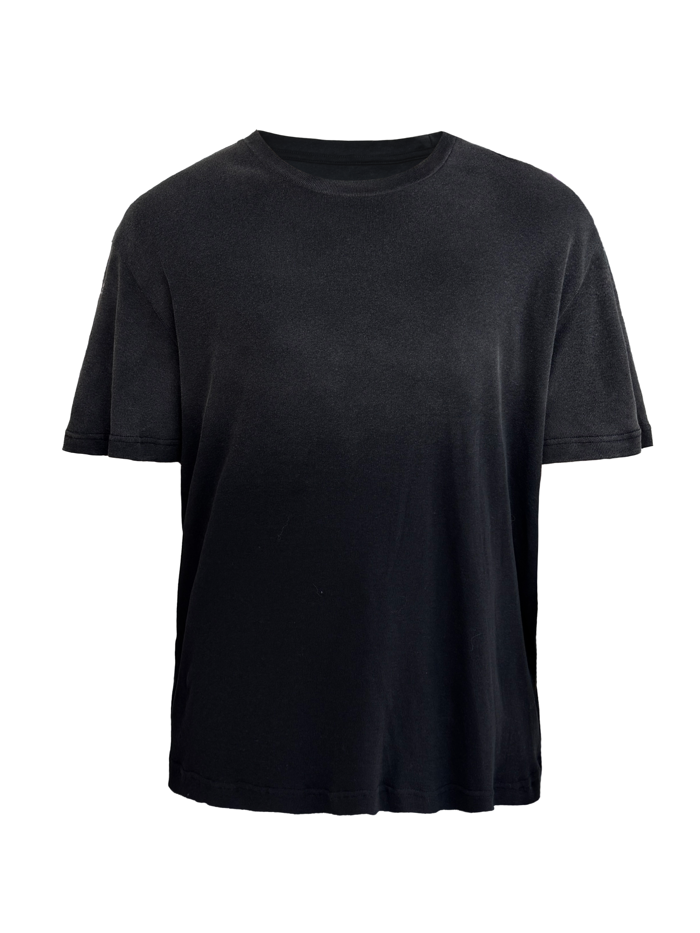 Washed faded short-sleeve T-shirt