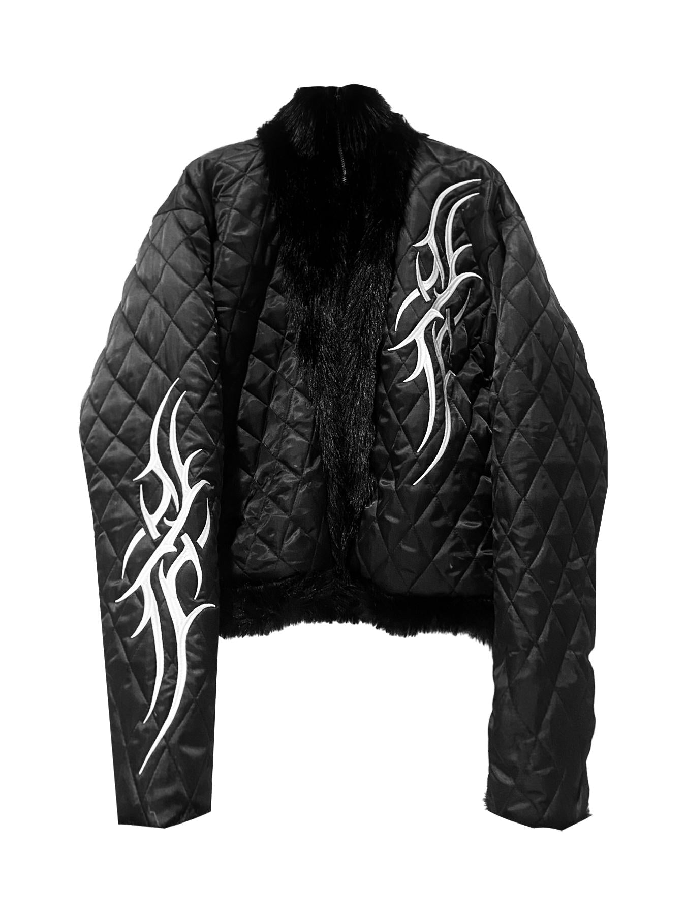 DETW dark rivet totem reversible padded jacket