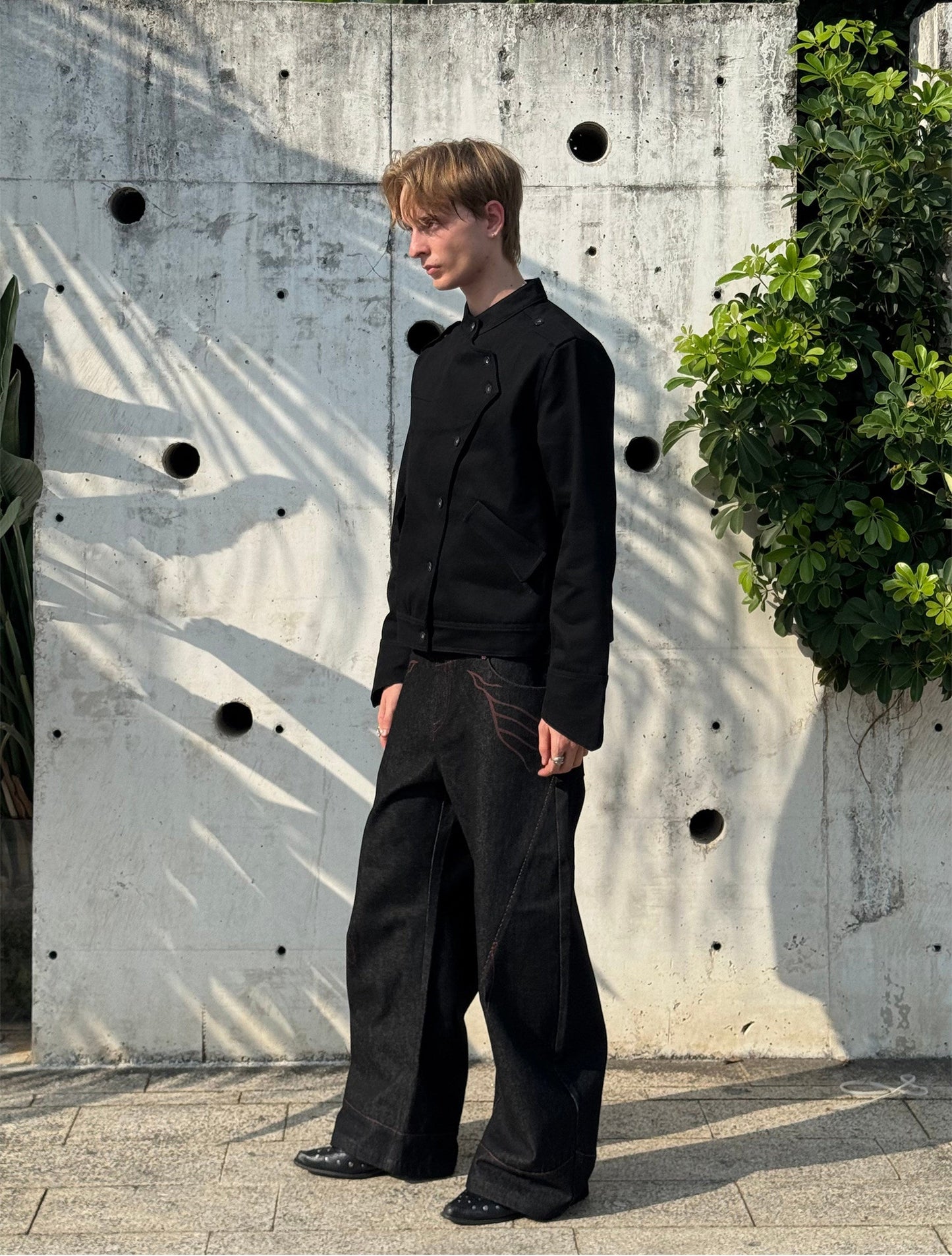 "Sword Rider" stand-up collar warlord jacket