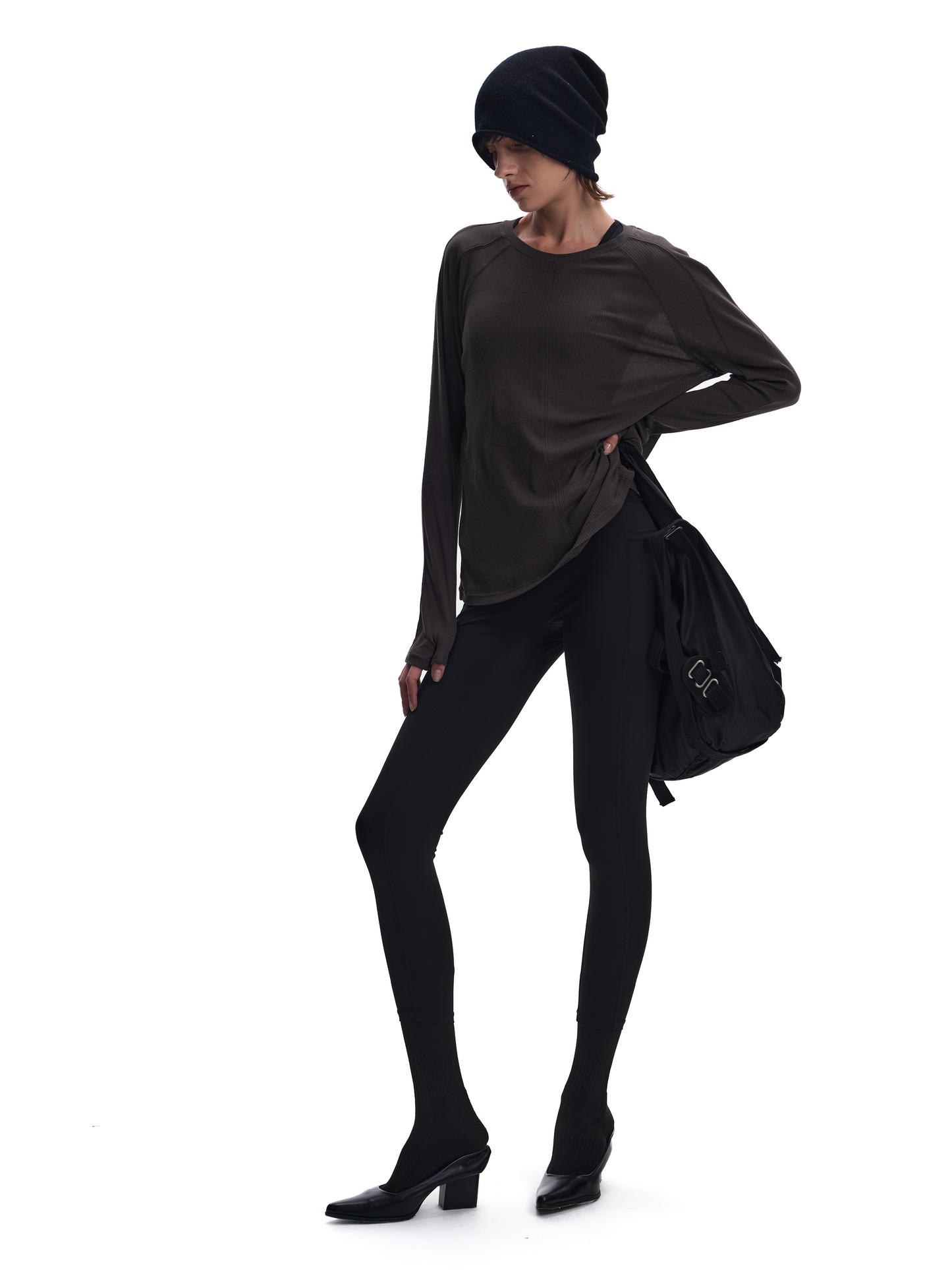 Sun-Protection 3D Cut-Out Long-Sleeve T
