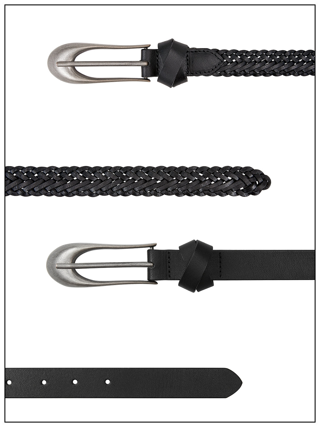 Fax Copy Express* Shaped Buckle Belt With Irregular Buckle