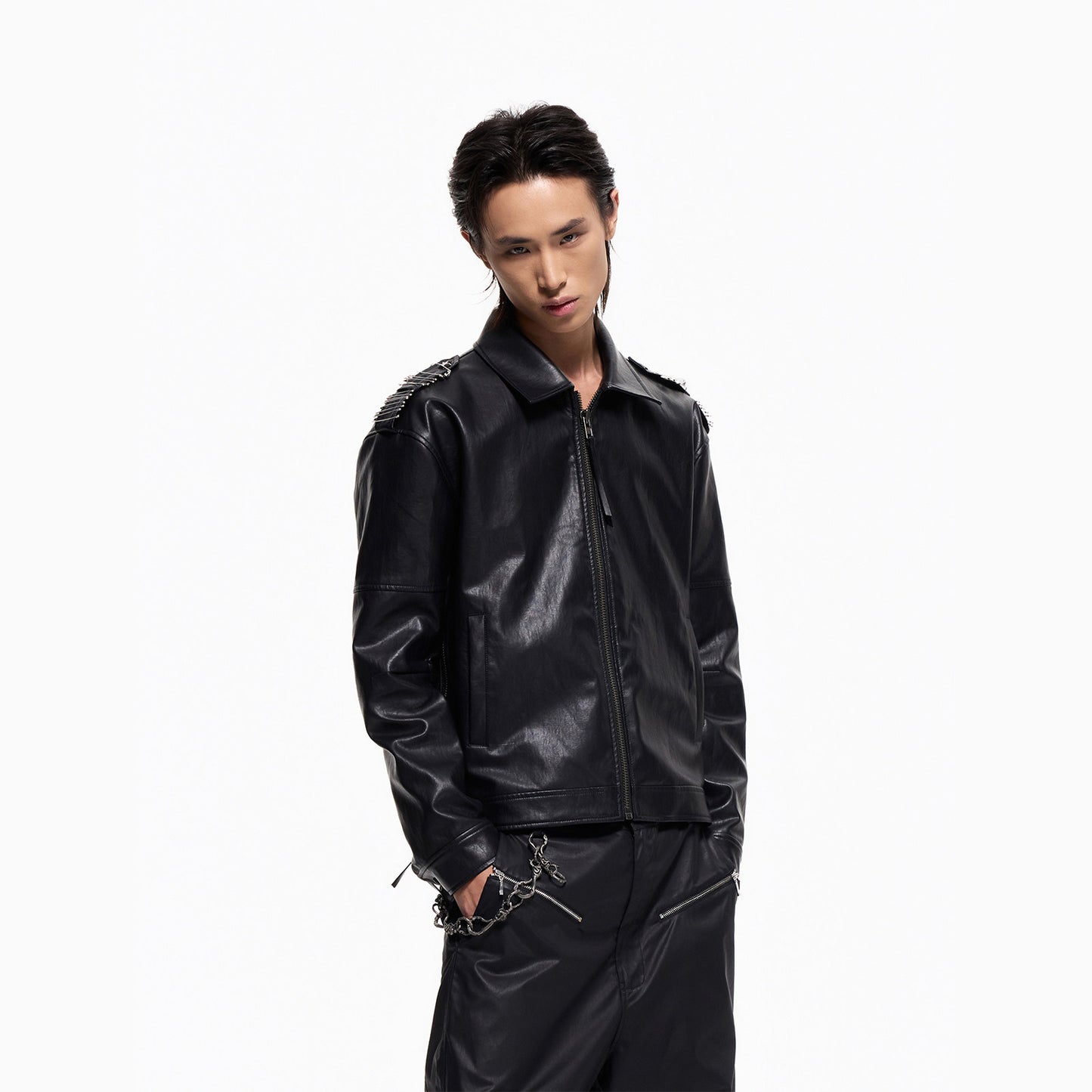 Ashen Hymn Pin-Clasped Jacket