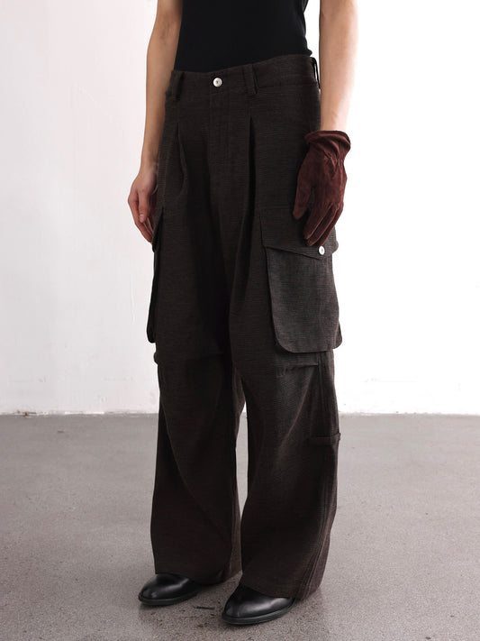 Linen Cargo Pants k11