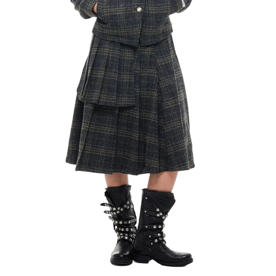 Wool Plaid skirt